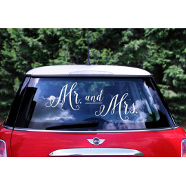 Samolepky na auto, Mr. and Mrs.