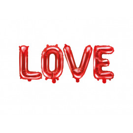 Foliový nápis LOVE,145x35cm,Červený