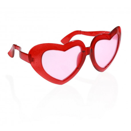 Jumbo Brýle srdce,červené,1ks