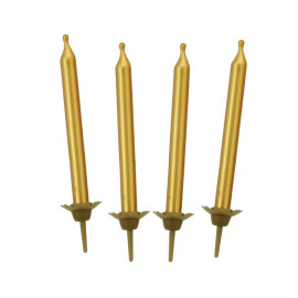 Narozeninové svíčky 5cm,10ks,zlaté