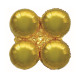Balonkový stojan, zlatý