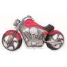 Balon foliový Harley, 62cm, fuschia,