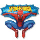 Foliový balonek Jumping Spiderman modrý 81 cm