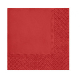 Papírové ubrousky Červená,33x33cm,20ks