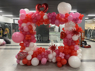 Dekorace stena s foliovými balonky